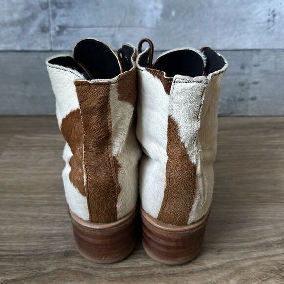 Cowhide Heeled Boots - Picture 6 of 8